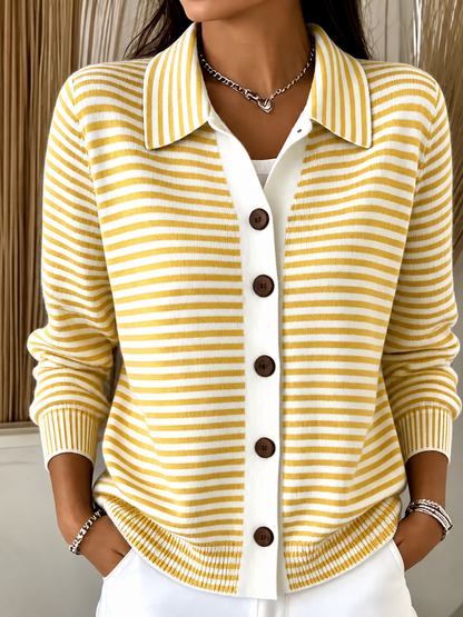 Striped Casual Knit Top